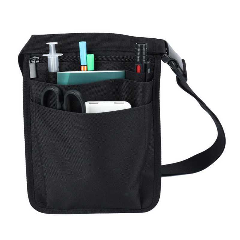 

Nurse Fanny Pack Multi-Compartment Nursing Organizer Pouch Utility Waist Pack 210708, Black