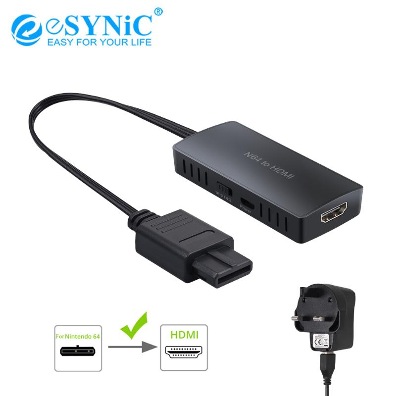 

Audio Cables & Connectors ESYNiC For N64 To Converter Adapter Plug And Play HD Link Cable /GameCube/SNES Support 1080P/720P