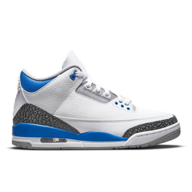 

Royal 3s mens men jumpman basketball Racer 3 Pure UNC Midnight Navy 2021 Black Cat Varsity Blue Cement White Cool Grey shoes trainers3W Vsmq