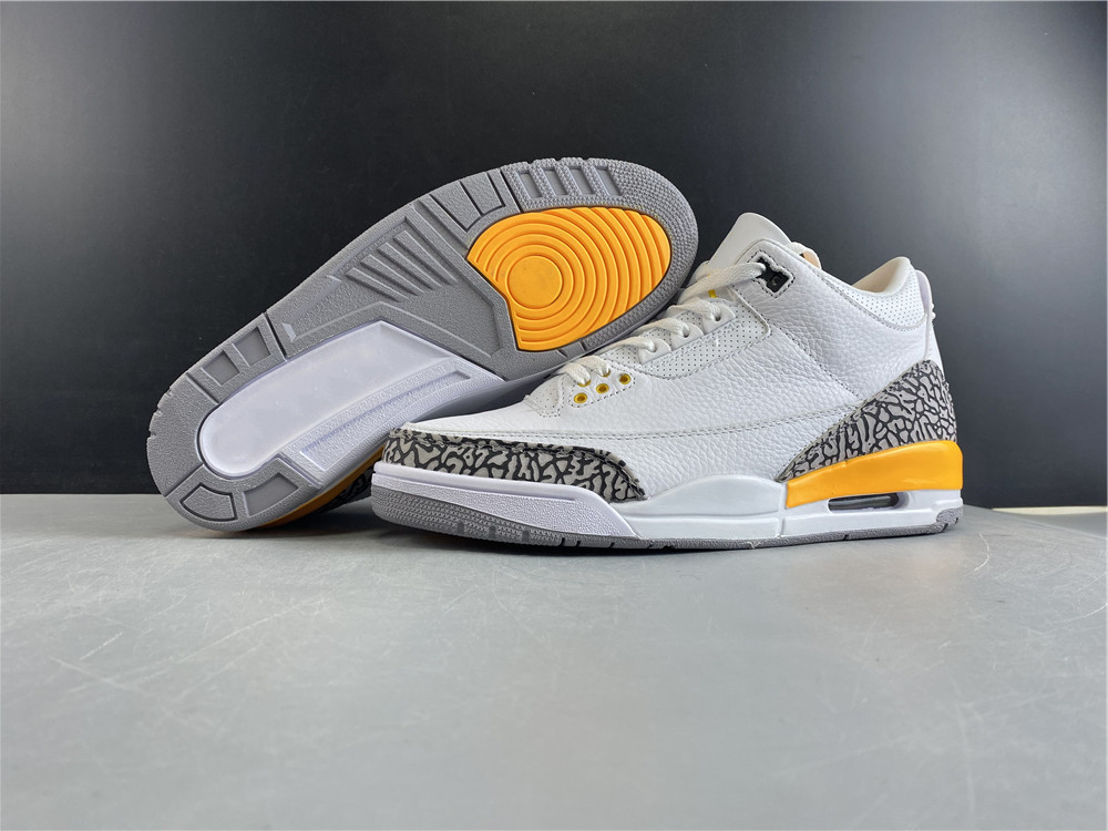 

Shoes Men Women 3 Basketball 3s Laser Orange White Yellow Top Designer Luxury Sports Athletic Sneakers, As picture