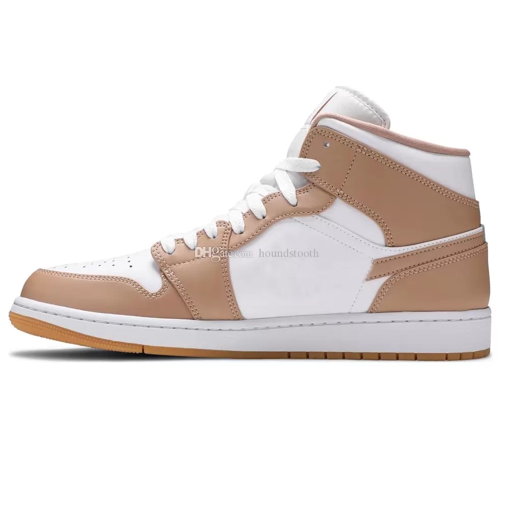 

Jumpman 1 Mid SE Tan Gum Basketball shoes 1s Sneakers 554724 271, University blue