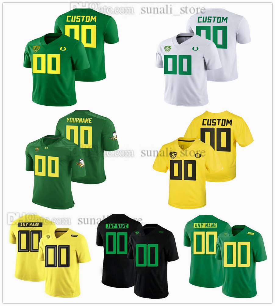 

Oregon Ducks NCAA College 10 Justin Herbert 8 Marcus Mariota Jerseys 3 Vernon Adams Jr 21 Royce Freeman 6 De'Anthony Thomas Bo Nix 5 Kayvon Thibodeaux 1 Noah Sewell, Green