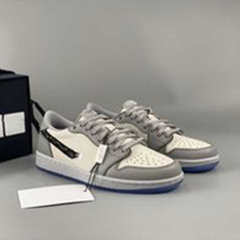 

2020 new Officially revealed anniversary collaboration Grey White French fashion style label Kim Jones Sneaker shoe size mkj001, 1 no box