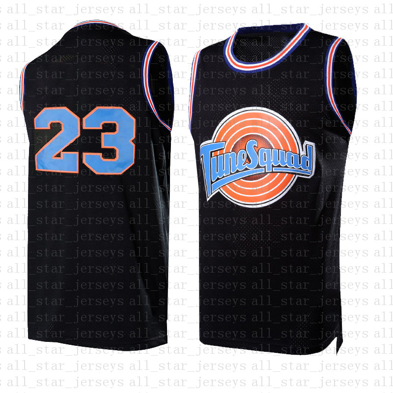 

NCAA 23 Michael 2021 Movie Space Jam Tune Squad Basketball Jersey Blue 1/3 Tweety ! Taz 10 Lola 7 R.RUNNER Lebron 6 James 1 Bugs Black