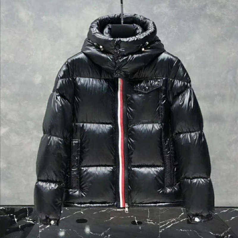 

Mens monclair Down Jacket man Parkas women Coats Winter Hooded jackets Men coat Casual doudoune parka clothing Feather Outwear Keep warm Thi, Black