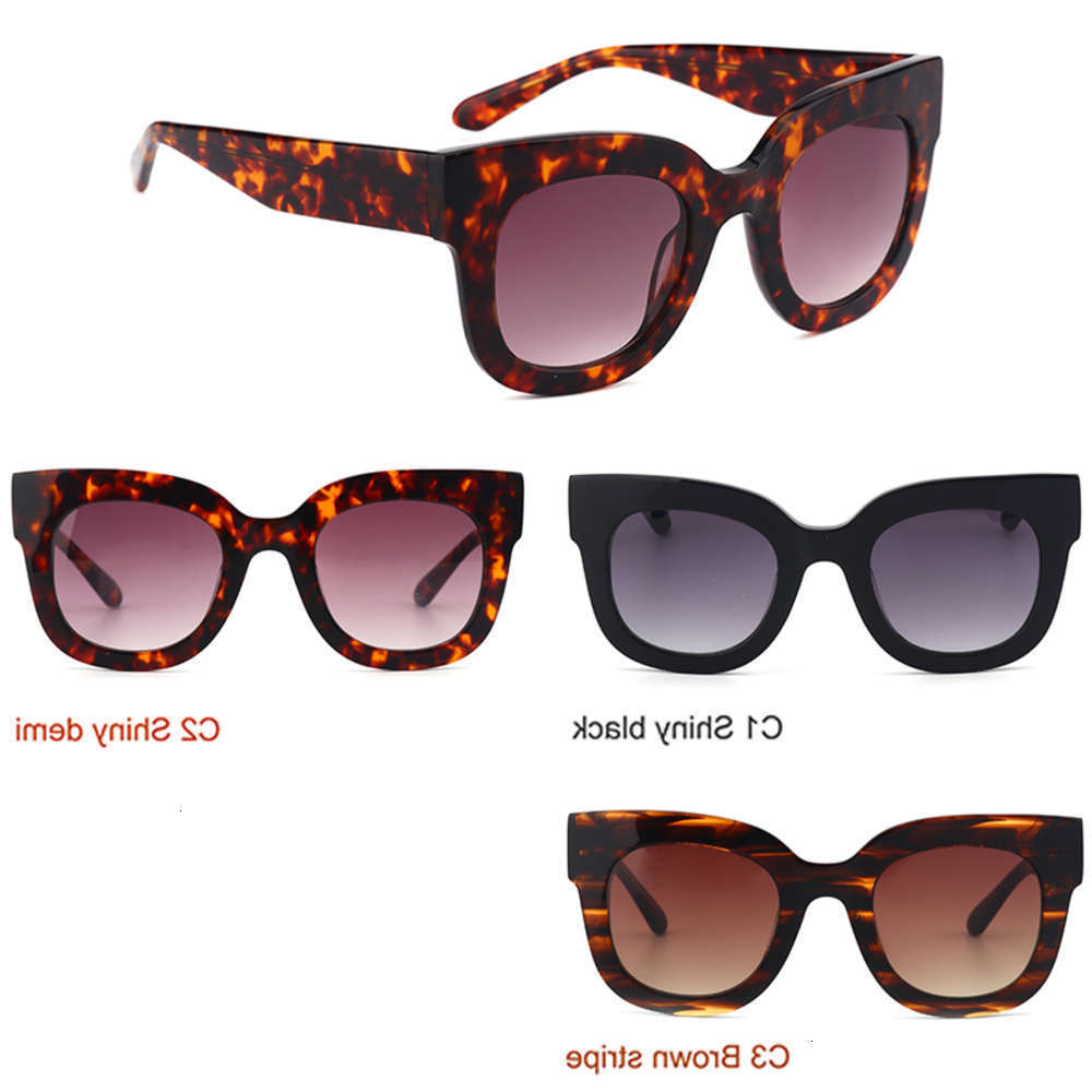 

Highend accessories BS Modern Dign Trendy Acetate Frame Men Womens Sunglass High Quality Sun Glass, Black