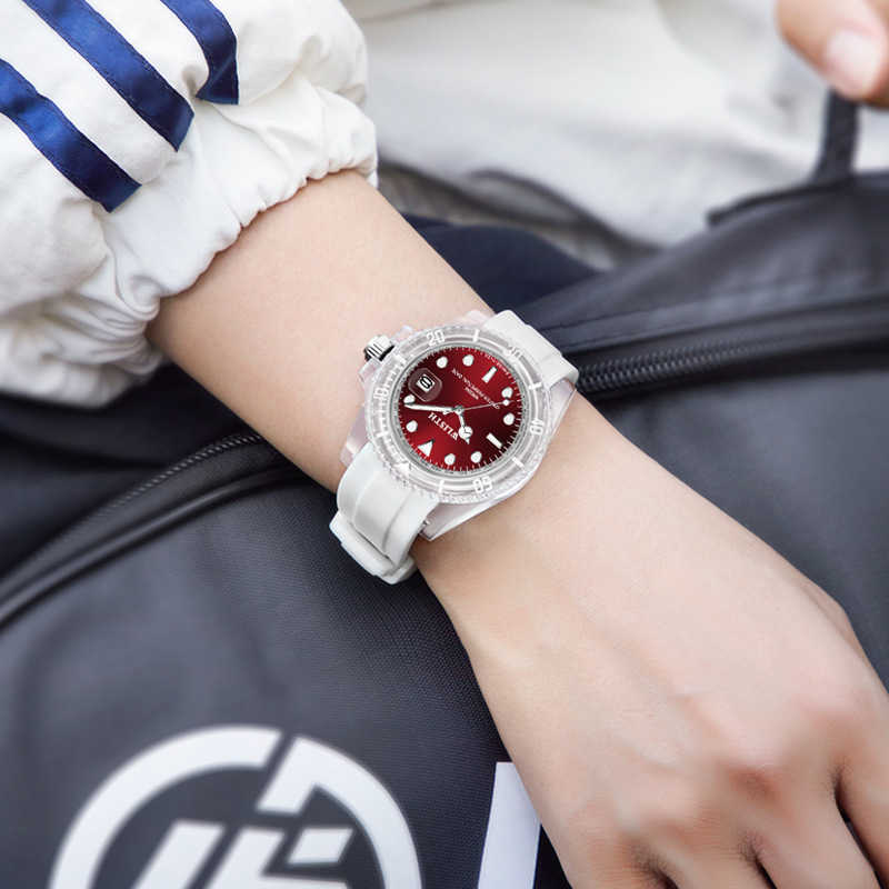 

deenu1 new style ladies watch 40MM fashion temperament leisure sports silicone belt quartz calendar luminous wholesale foreign trade