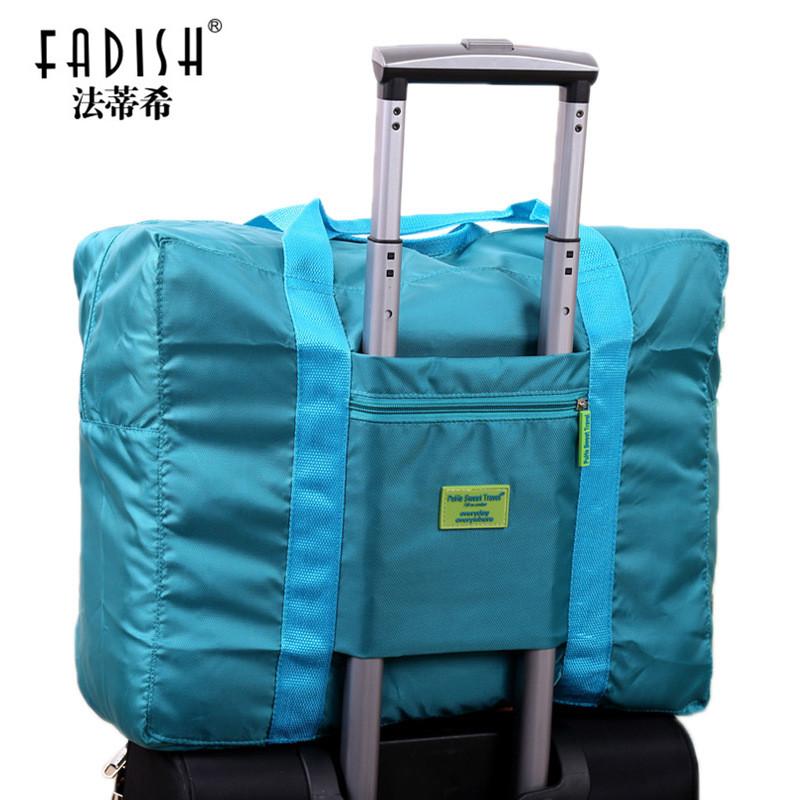 

Duffel Bags 2021 Foldable Brand Designer Luggage Travels Organizer Waterproof Women And Men Duffle Carry On Traveling Bag, Random color
