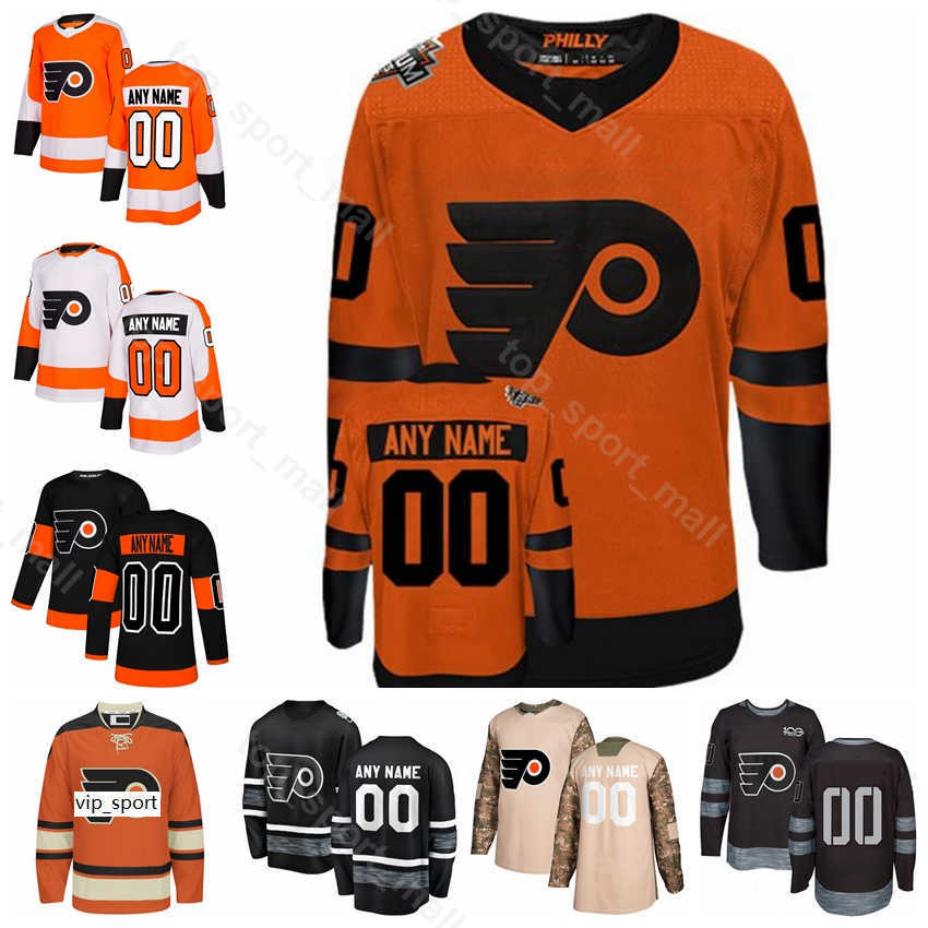 

Custom Philadelphia Flyers Ice Hockey Stadium Series 79 Carter Hart Jersey 17 Wayne Simmonds Claude Giroux Nolan Patrick Winter Classic, Men orange