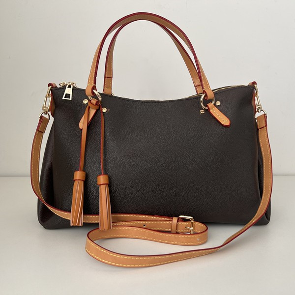 

Handbags Womens Designer Messenger Bags Leather Branding Prints Letters Large Capacity Classic Styles Luxury Vintage Old Flowers White Brown Checkered Tote Bags, Brown old flower