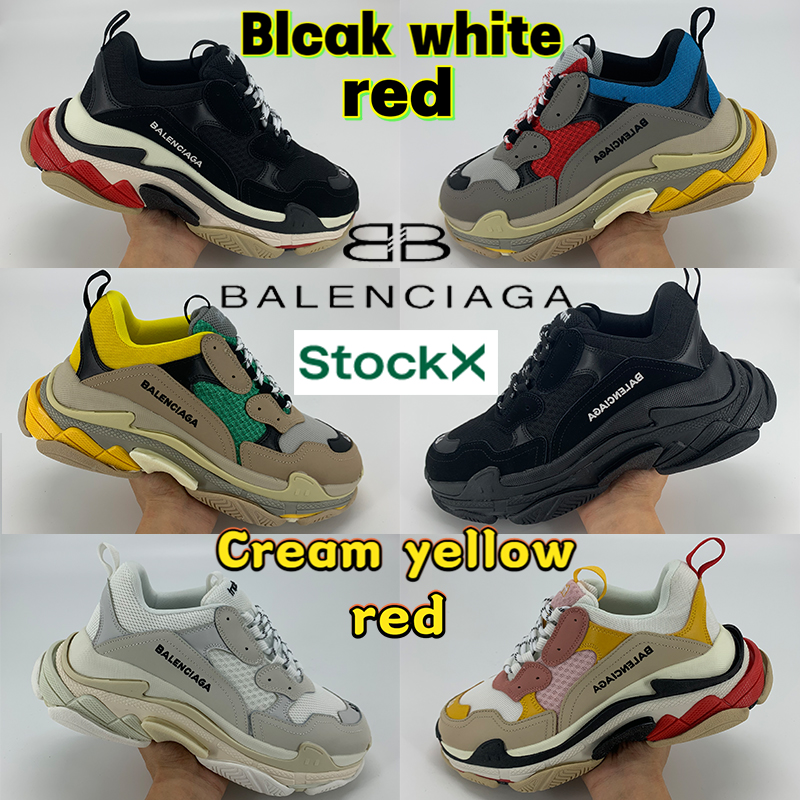 

Balenciaga Designer sneakers Triple-s Fashion Gym Red Blue Casual Shoes triple s Black White Old Dad Shoe For Men Women Platform schuhe, 06