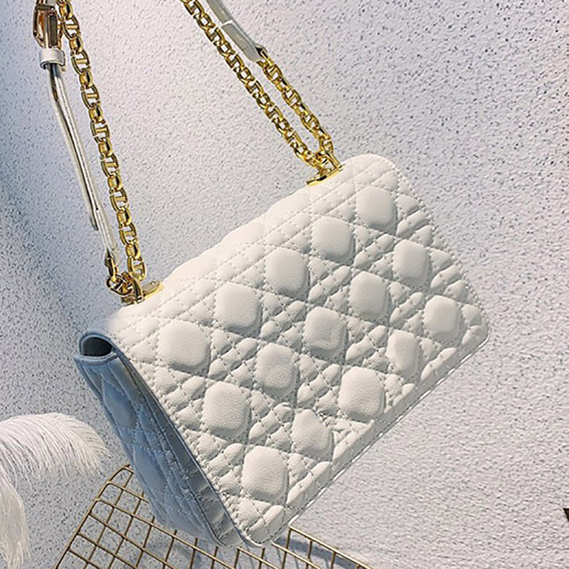 

High Quality Genuine Leather Handbags Fashion Women Shoulder Bag Chain Messenger Crossbody Mini Handbag Gold Chains Waist Bags Cross Body, Increase freight