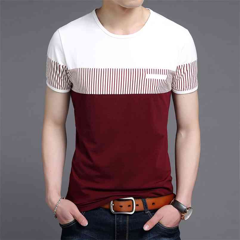 

Fashion Brand T Shirts Mens O Neck Korean Summer Tops Street Style Trends Top Grade Short Sleeve Tshirts Men Clothing 210721, White