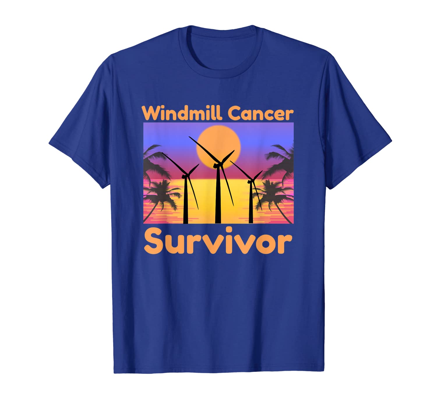 

Fun Windmill Cancer Noise Survivor: Awareness T Shirt Gift, White;black