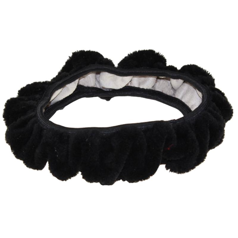 

Steering Wheel Covers Cover Car Plush Winter Security Stretch Universal Soft