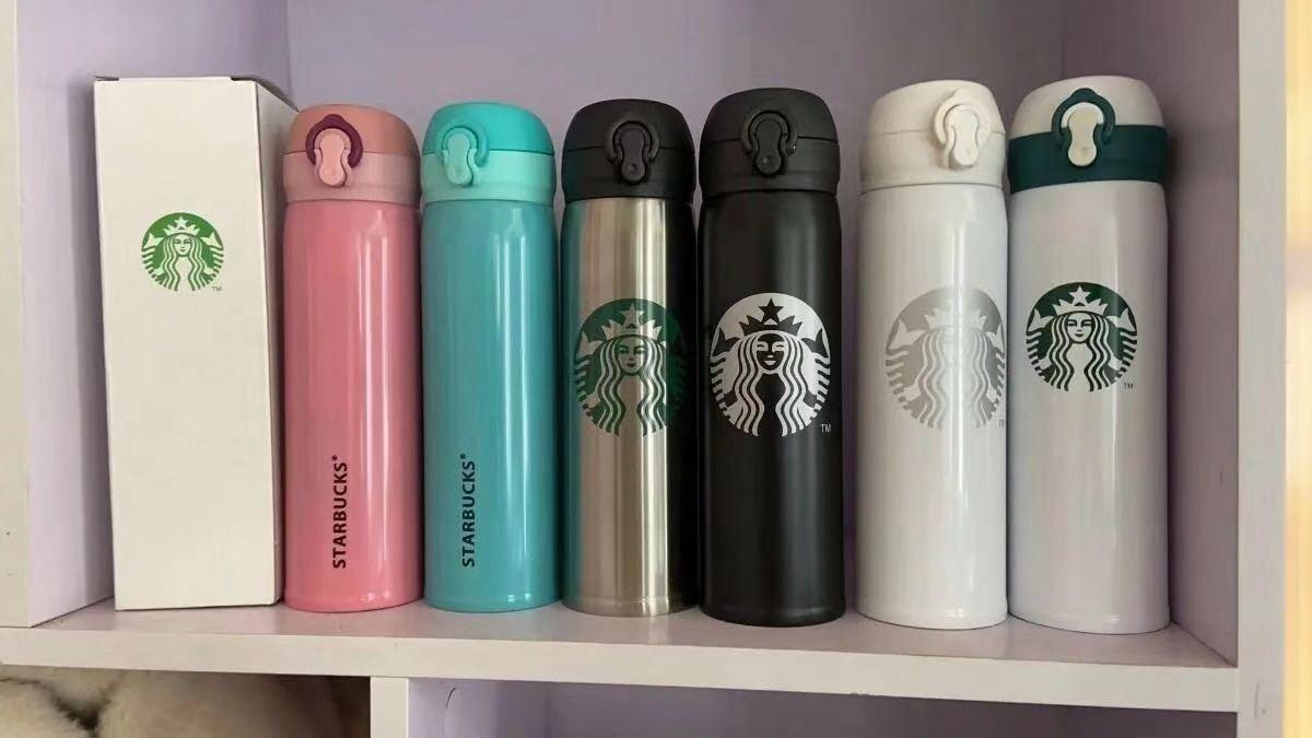 

500Ml Gift Products Starbucks Thermos Mugs Vacuum Flasks Stainless Steel Insulated Cup Coffee Mug Travel Drink Bottle, As show
