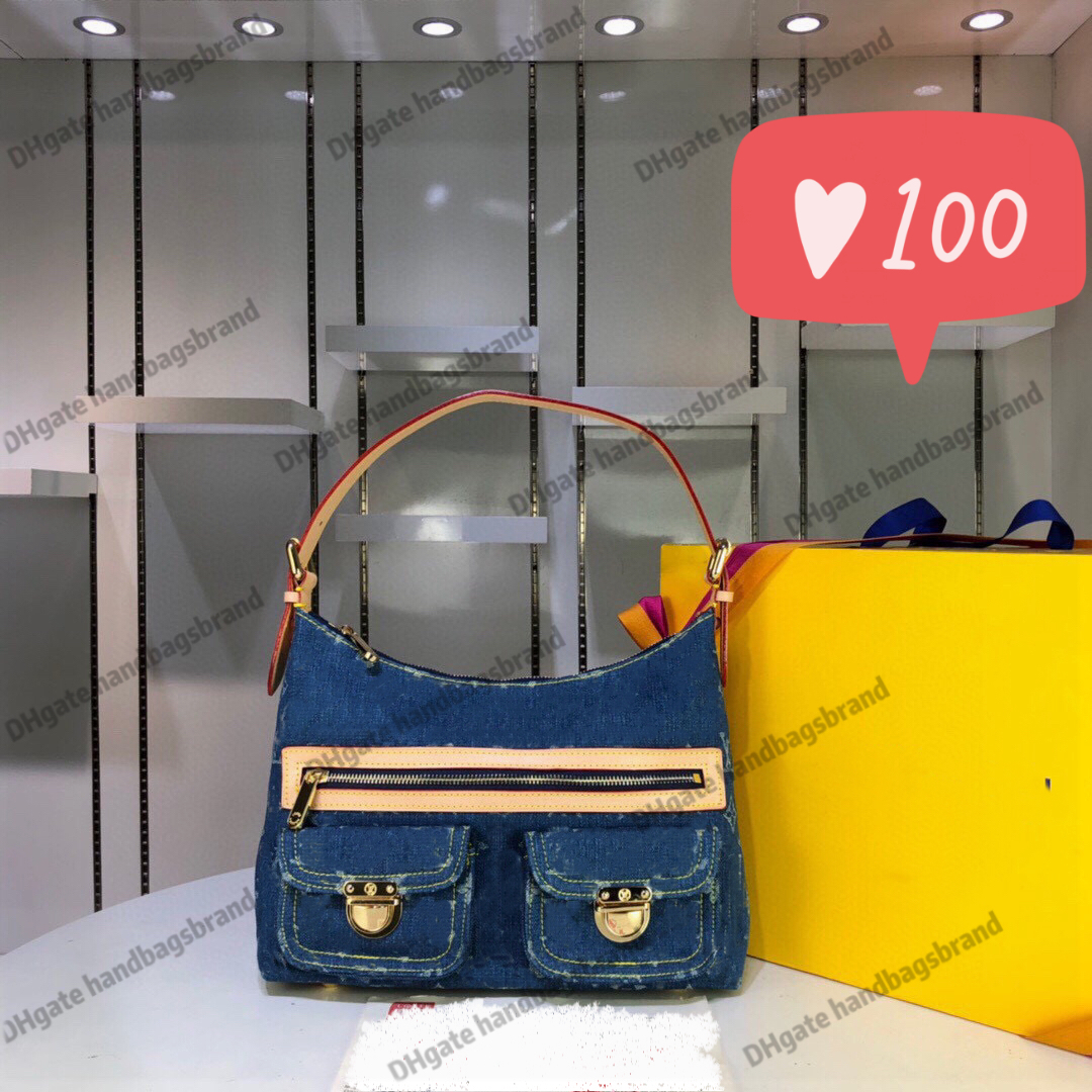 

Medieval denim bag Luxurys Designers Bags 2021 fashion Shoulder Cross body Handbag 2021 Bags M44496 size 30*10*19cm