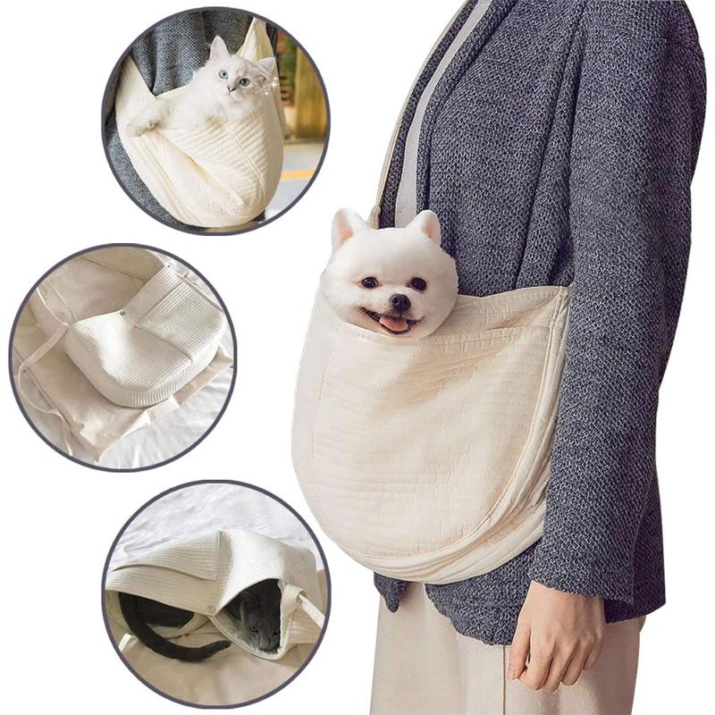 

One Shoulder Pets Bag For Slings Dog Carrier Single Tote Breathable Comfort Sling Handbag Pouch Car Seat Covers