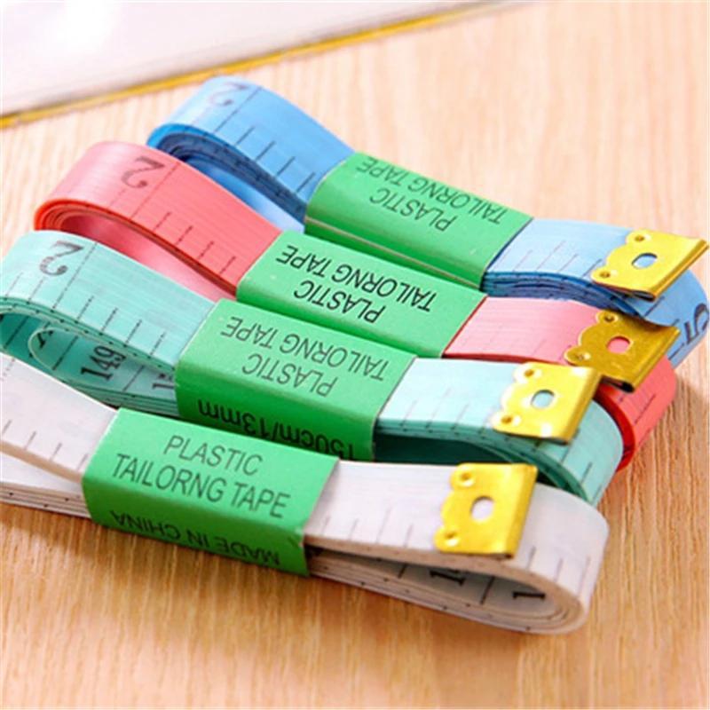 

Body Measuring Ruler Sewing Tailor Tape Measure Soft Flat Sewing Ruler Portable Retractable Rulers Supplies DHL Shipping