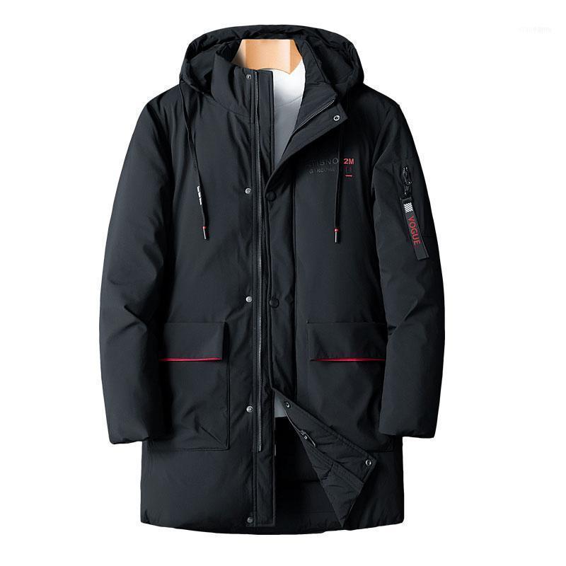 

Men's Down & Parkas 2021 Mens Fashion Jacket Thick Warm Hooded Coat Casual Large Size Outwear Men Winter Windproof1, Black