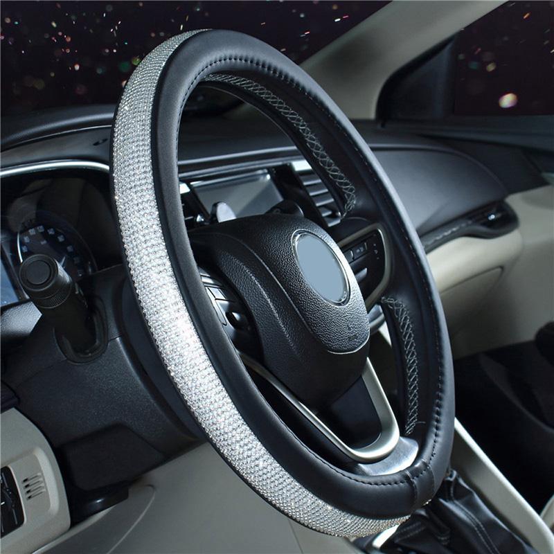 

Steering Wheel Covers Accessory Durable Practical Useful Cover Thread Interior