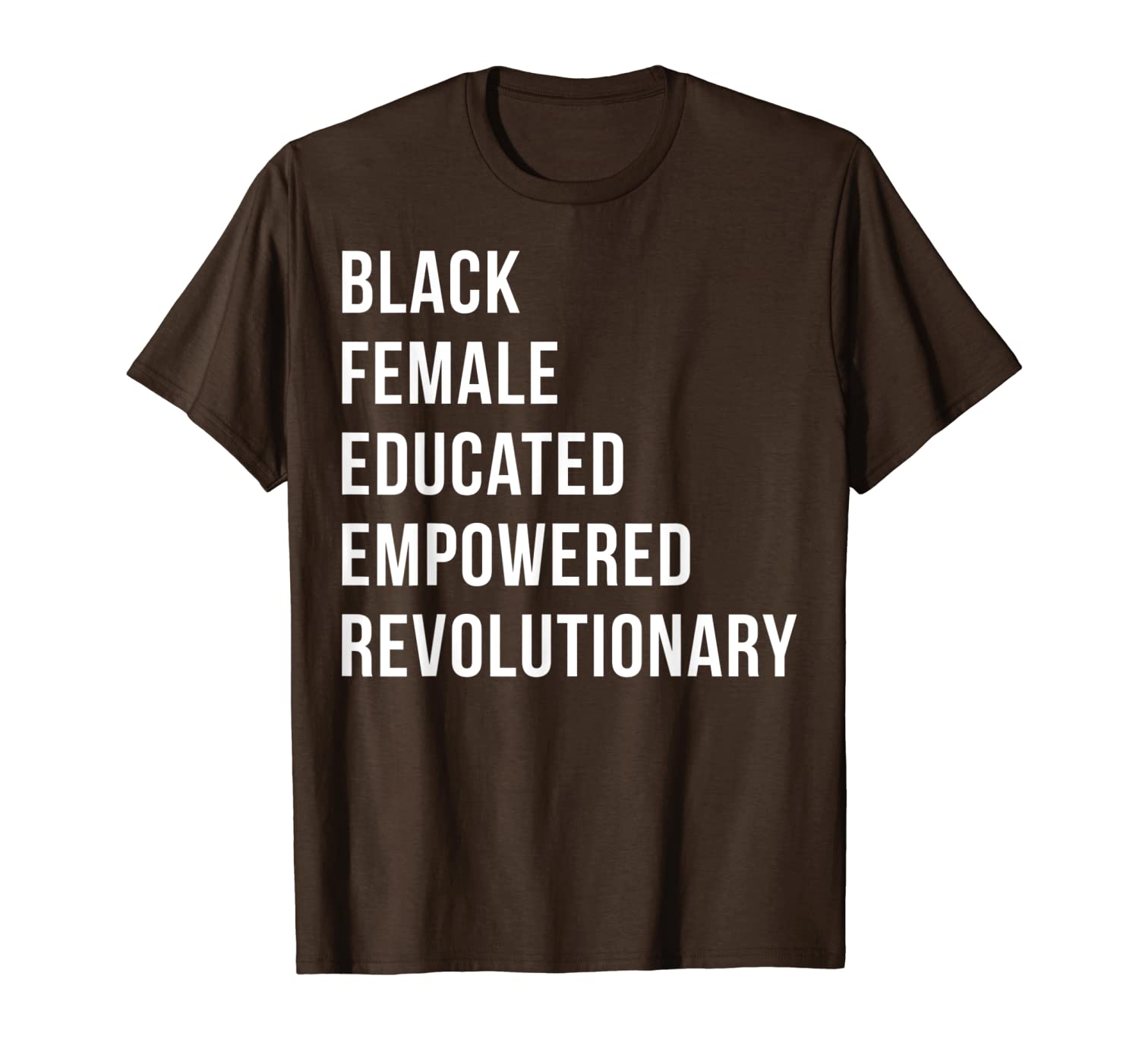 

black female empowered woman black pride melanin shirt gift, White;black