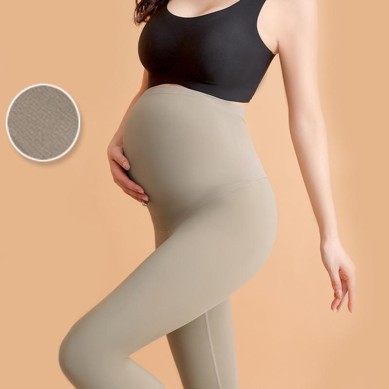 

Yoga Outfit Sport Maternity Performance Legging Plush Leggings Over The Belly Pregnancy Winter Warm Workout Active Pants 310g
