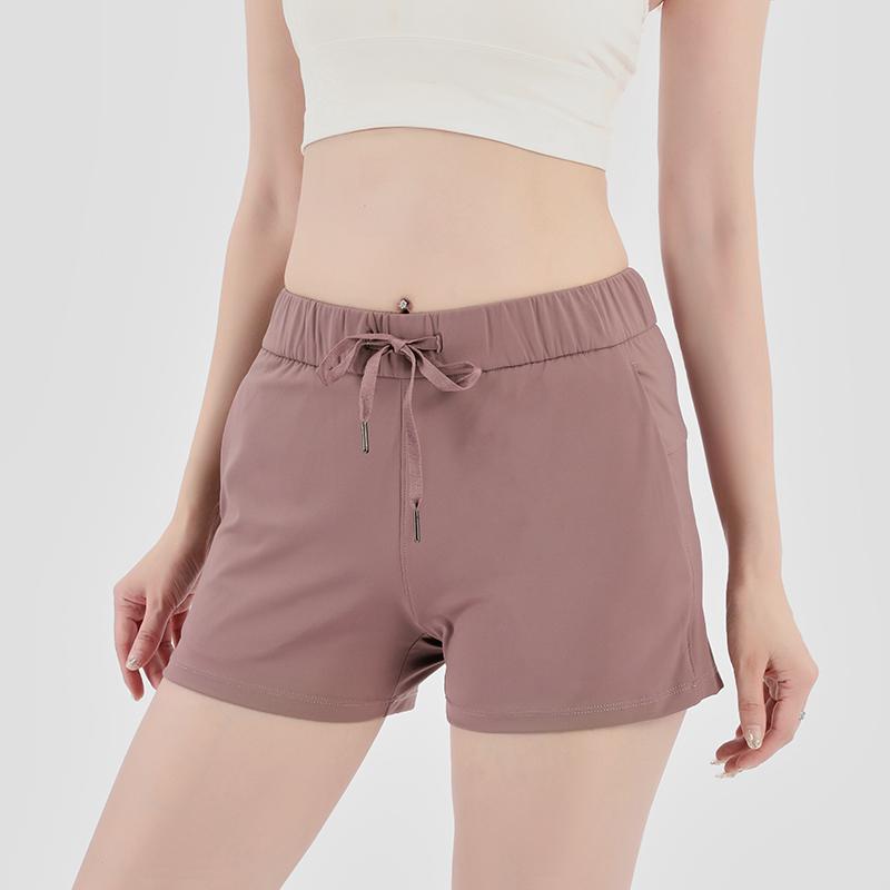 

Solid Color Women yoga Shorts High Waist Sports Gym Wear Leggings Elastic Fitness Lady Overall Full Tights Workout Fitness Shorts, Black