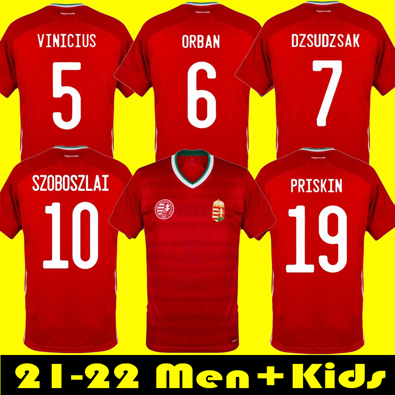 

2021 Hungary Soccer Jersey SZALAI Uniform 21 22 PRISKIN DZSUDZSAK SZOBOSZLAI GAZDAG FERENCZI BESE BOTKA Home Men + kids Football Shirt, Blue