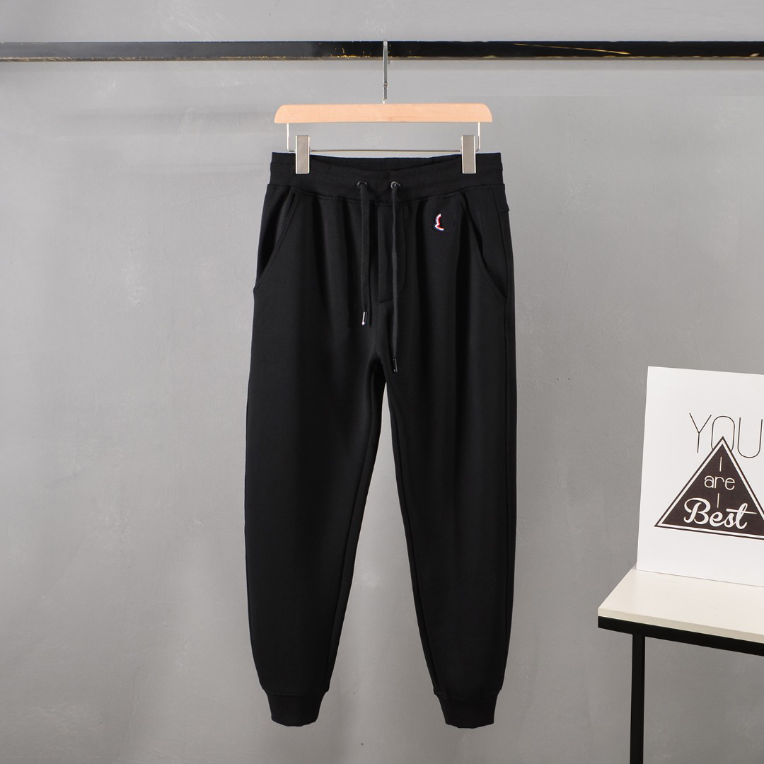

Designer Monclair Mens Pants Casual couple Clothing Men S Luxurys mens Quick drying sports pant Fashion hombre Apparel, Black