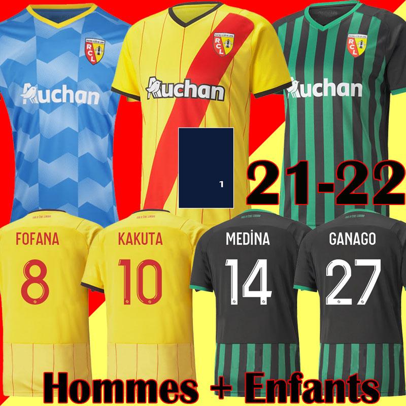 

(With VAT) 2122 maillots RC Lens soccer jerseys GANAGO GRADIT FORTES CAHUZAC PEREZ 2021 2022 Lens Football Shirts MAURICIO Kits KAKUTA maillot de foot, Black;yellow