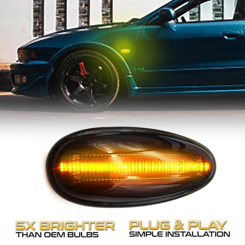 

Emergency Lights Car Styling Side Marker LED Indicator Dynamic Light For Mitsubishi Elipse Space Wagon Galant Pajero Montero Outlander Lance