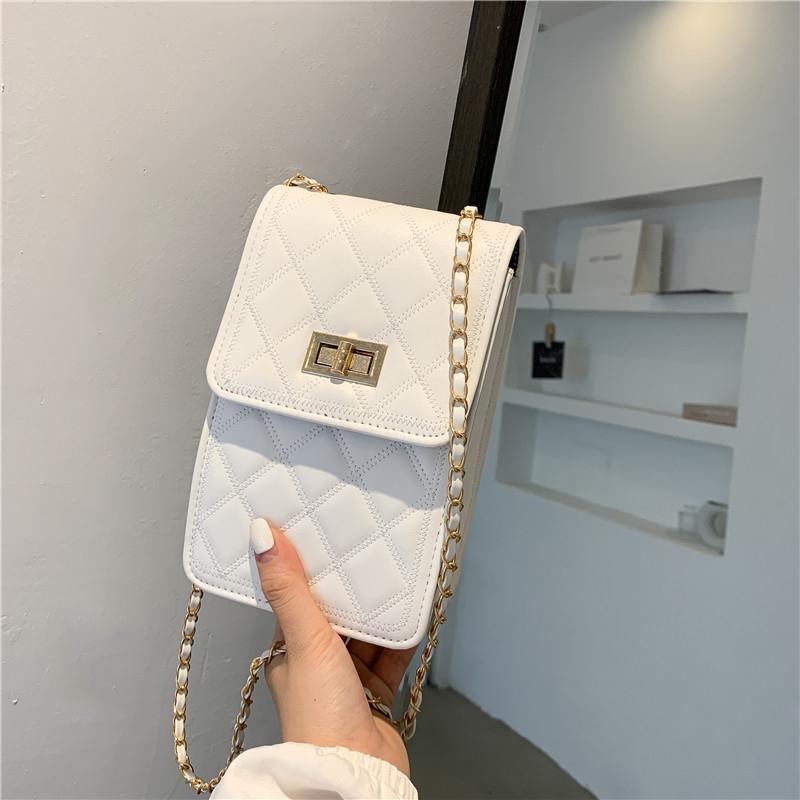 

Wallets 2021 Women Wallet Cell Phone Bags Big Card Holders Purse Clutch Messenger Shoulder Long Chain Mobile Bag, Black