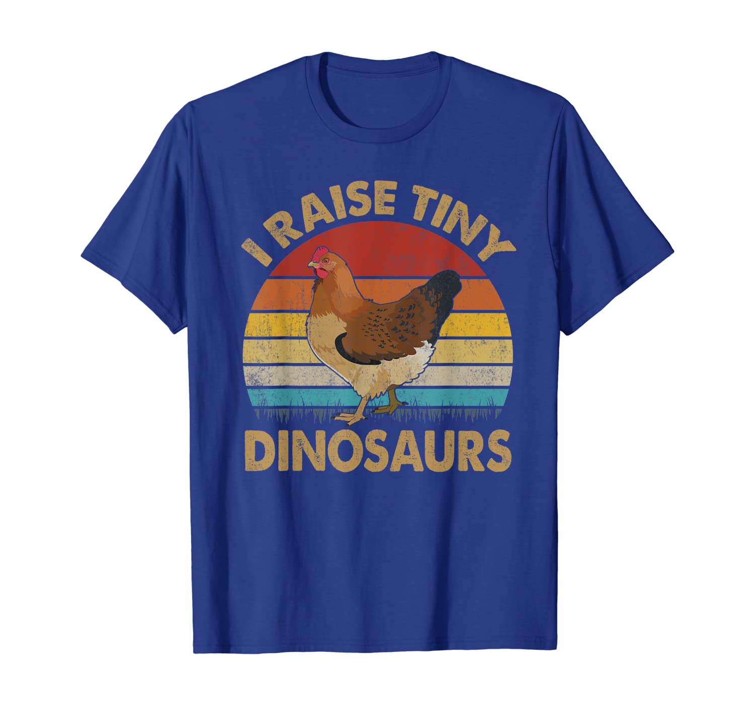 

I Raise Tiny Dinosaurs tshirt vintage funny Chicken Lover, White;black