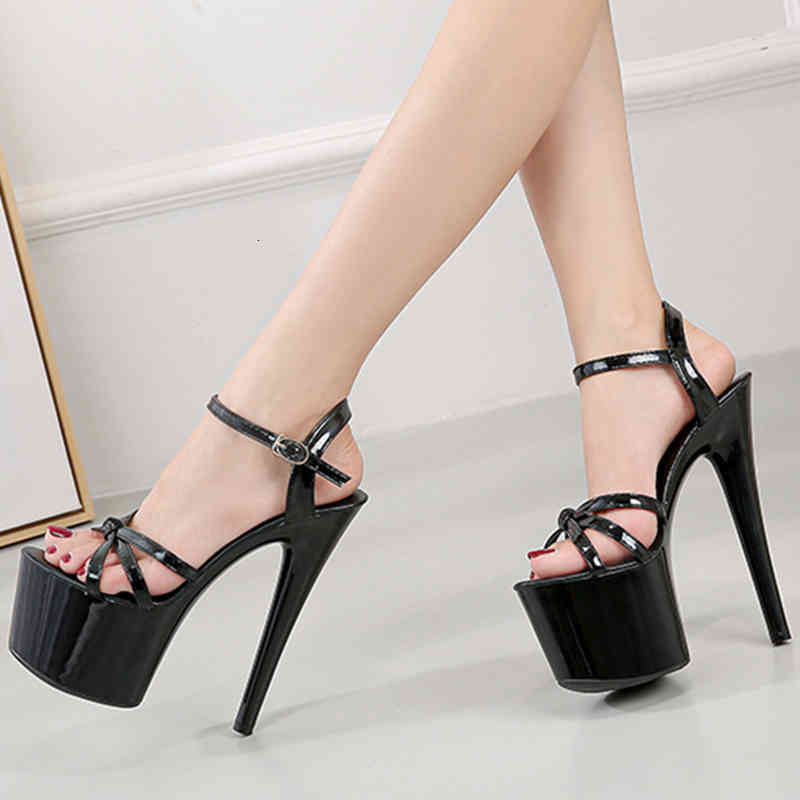 

Sandals Sexy super tall male with three inches nightclub party shoes platform ladies wedding sandals 9UPE, Rosy red