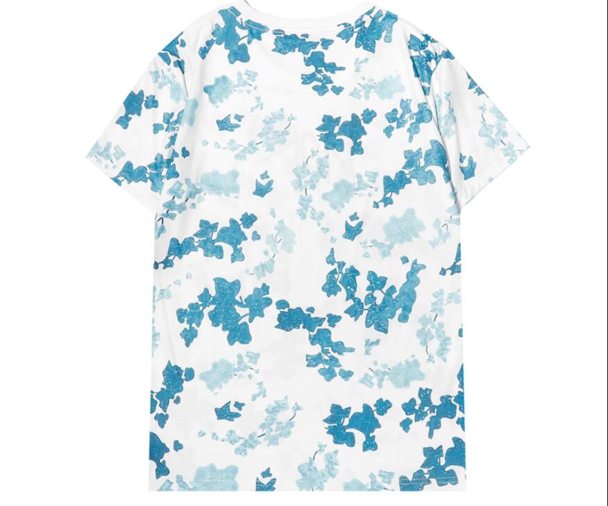 

2021 summer men's and women's casual short-sleeved T-shirt letter printing classic all-match round neck half-sleeved bottoming shirt coat, White