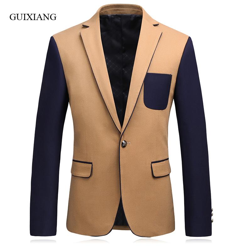 

Men's Suits & Blazers 2021 Arrival Spring And Autumn Style Men Boutique Metropol Fashion Casual Slim Jacket Size -3XL, Yellow