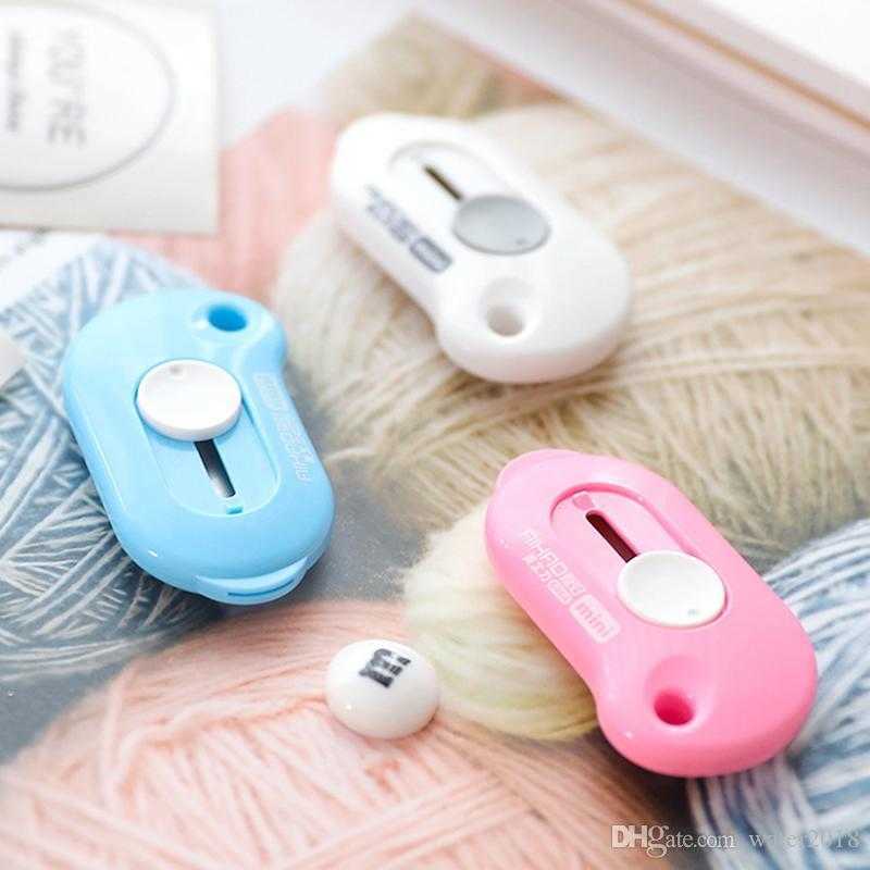 Cute Mini Portable Utility Knife Paper Cutter Cutting Paper Razor Blade Office Stationery Free DHL Shipping