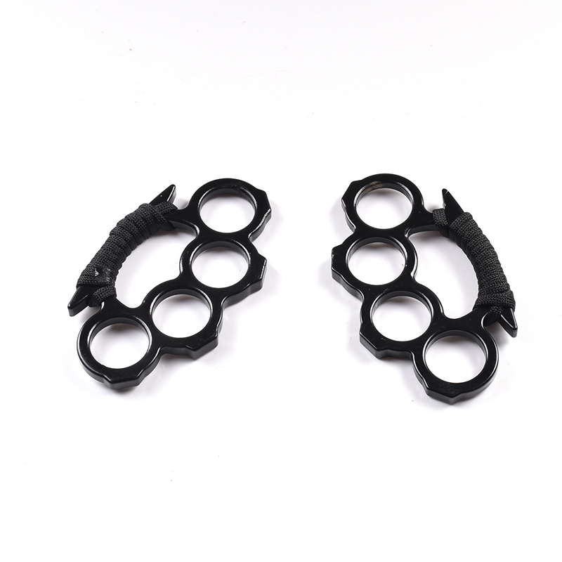 

Silver Black Gold Thin Steel Brass Knuckle Dusters Self Defense Personal Security Women's and Men's self-defense Pendant