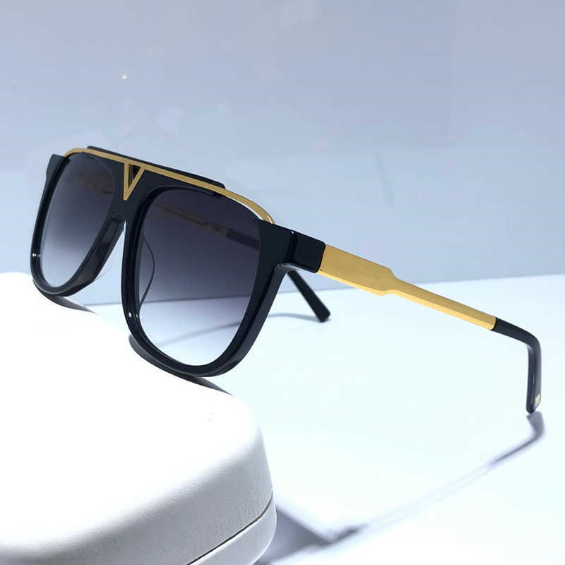 

MASCOT 0937 sunglasses Popular Retro Vintage unisex style Z0936E Sunglasses Shiny Gold Summer Style Laser Gold Plated Come With box