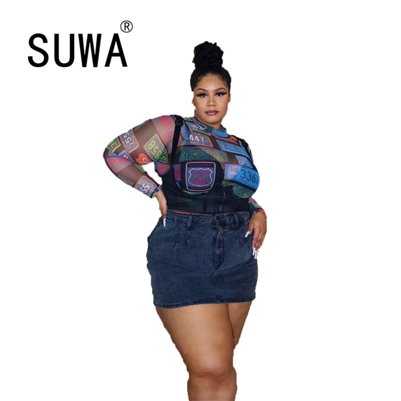 

Womens Tops And Blouses Wholesale Plus Size XL- Clothing Vintage Casual Printed Sexy Long Sleeve Pullover Crop Tunic 210525, Multi