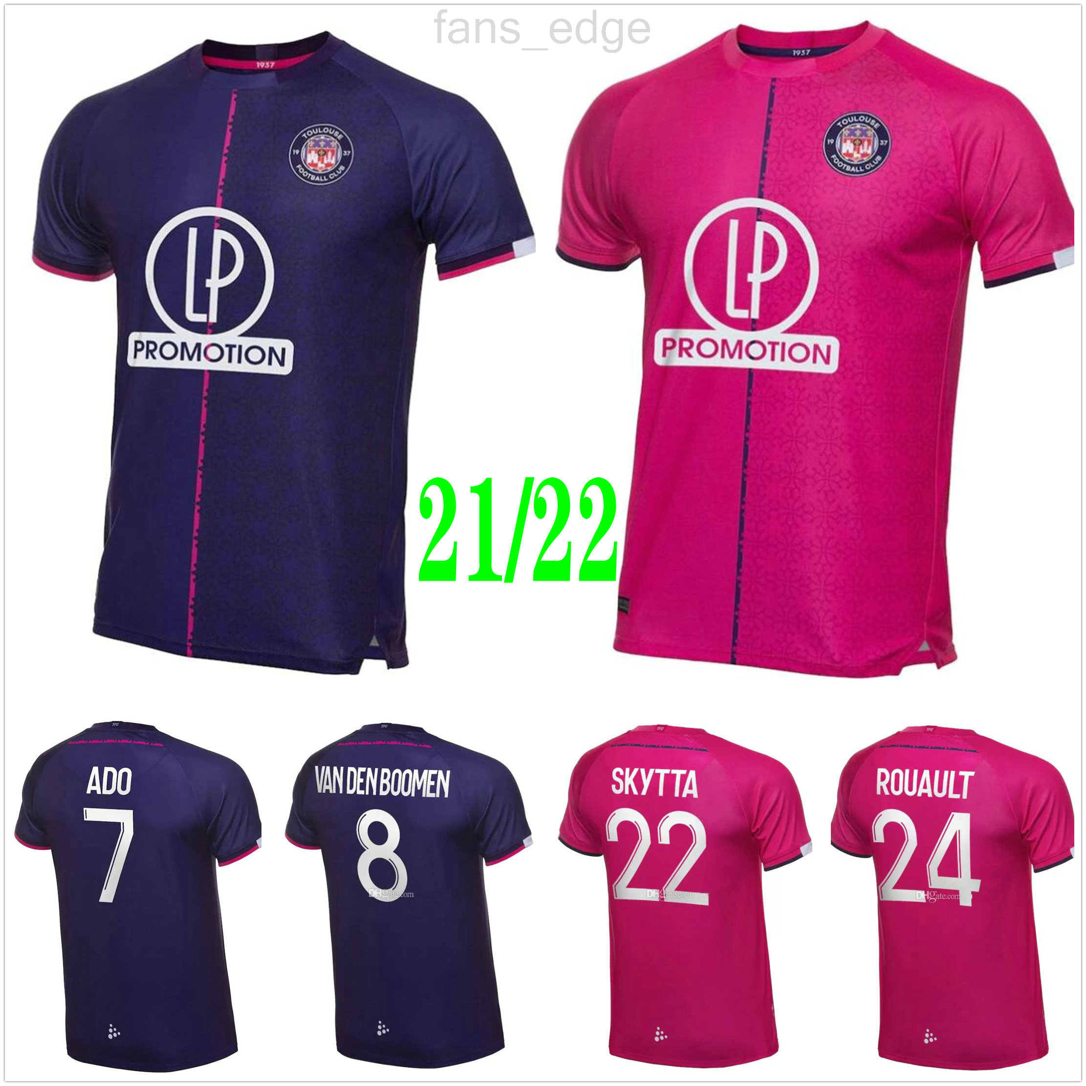 

21 22 Toulouse maillot de foot soccer jerseys Home Away Bule Red 2021 2022 Rhys Healey Anriste Deyaegere Amian Moreira custom football shirs unfiroms, As picture men size s-xxl