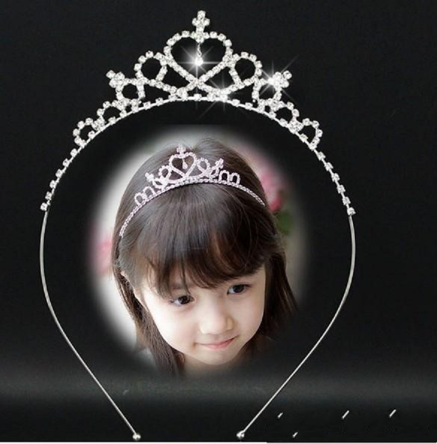 

Headpieces Beautiful Shiny Crystal Bridal Tiara Party Pageant Silver Plated Crown Hairband Wedding Accessories