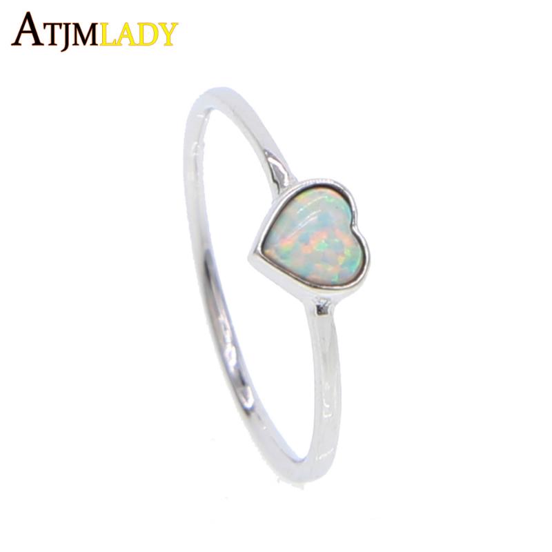 

Cluster Rings 2021 Sale Trendy Anel Masculino Top Quality Fine 925 Sterling Valentines Gift Opal Single Delicate Girl Lover Ring, Golden;silver