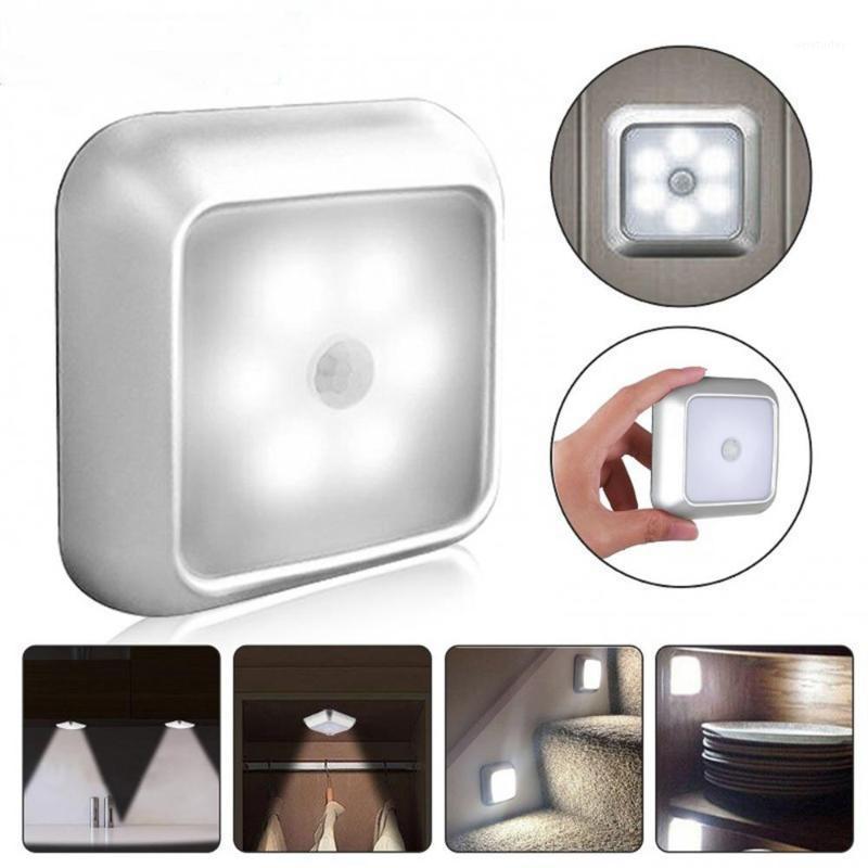 

Party Decoration LED Induction Night Light Cabinet Stairs Human Body Lamp Bedside Kitchen Closet Infrared Sensor