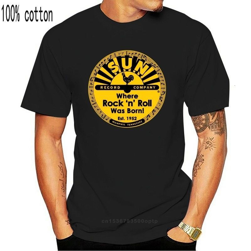 

boys tee New Sun Record Logo Rock N Roll Music Black T-shirt Size S  L Xl 2xl 3xl Short Sleeve Mens Formal ShirtsChildren's clothingChildre, Blue