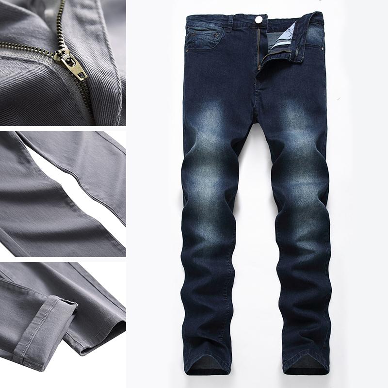 

Men's Jeans 2021 Spring And Autumn Simple Ripped Casual Trousers Trend, 7006blue