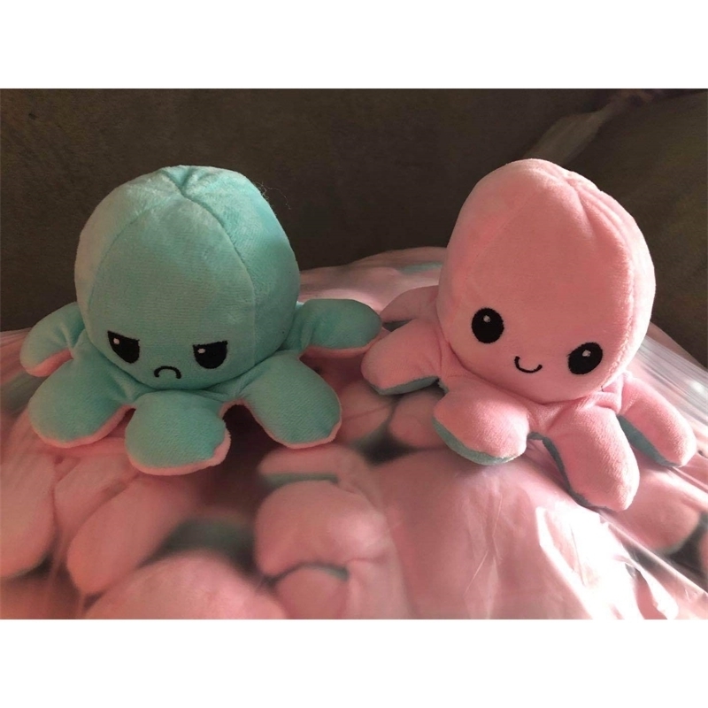 INS flip Octopus plush doll, double face expression, tiktok, octopus, octopus.1-image-720187123