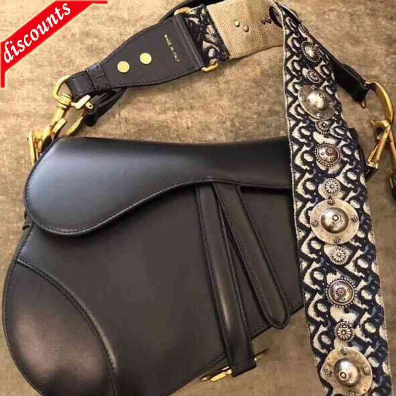 

CD Saddle head bag Leather One Shoulder Messenger Bag Handbag