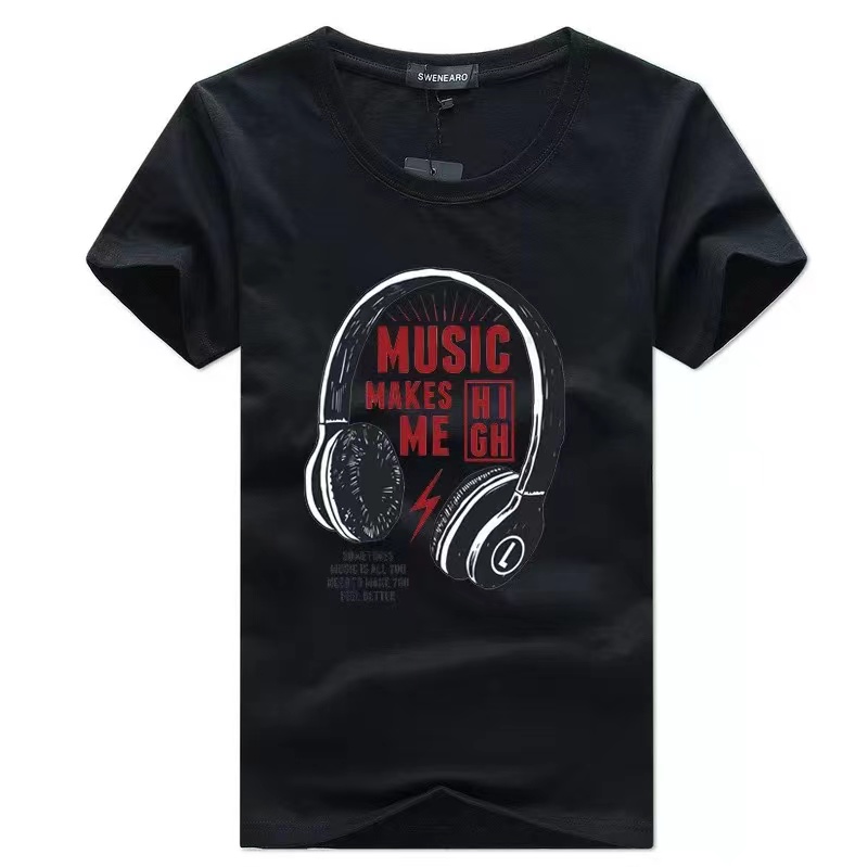 

man t shirt street style printing male tshirt oversized casual clothing short sleeve tshirts men breathable fashion tee shirts, White;black